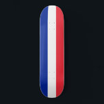 Vlag van Frankrijk Persoonlijk Skateboard<br><div class="desc">Dit model is voorzien van de nationale vlag van Frankrijk (de Franse Republiek, de Franse Republiek, de Franse franse republiek), een land dat bestaat uit een metropolitaan Frankrijk in Western Europa en verscheidene overzeese regio's en gebieden. Het Franse metropolitane gebied strekt zich uit van het Middellandse-Zeegebied tot het Kanaal en...</div>