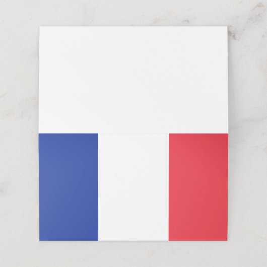 Vlag van Frankrijk Plaatskaartje (Buitenkant ongevouwen)