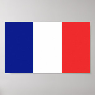 Vlag van Frankrijk Poster