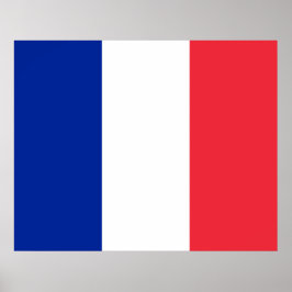 Vlag van Frankrijk Poster