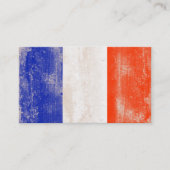 vlag van frankrijk punch card klantenkaartje (Voorkant)