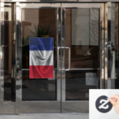 Vlag van Frankrijk Raamsticker (Kantoordeur)