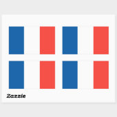 Vlag van Frankrijk Rechthoekige Sticker (Vel)