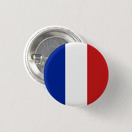 Vlag van Frankrijk Ronde Button 3,2 Cm (Voorkant /achterkant)