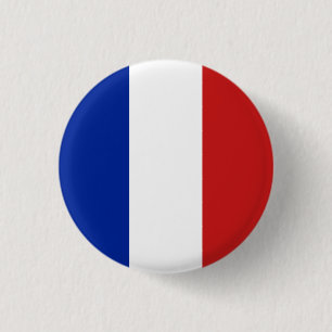 Vlag van Frankrijk Ronde Button 3,2 Cm