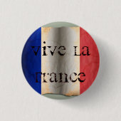 Vlag van Frankrijk Ronde Button 3,2 Cm (Voorkant)