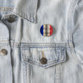 Vlag van Frankrijk Ronde Button 3,2 Cm (In situ)