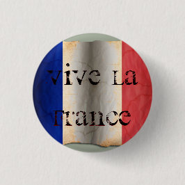 Vlag van Frankrijk Ronde Button 3,2 Cm