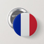 Vlag van Frankrijk Ronde Button 5,7 Cm (Voorkant /achterkant)