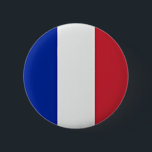 Vlag van Frankrijk Ronde Button 5,7 Cm<br><div class="desc">Vlag van Frankrijk, rood, wit en blauw.</div>