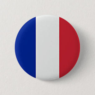 Vlag van Frankrijk Ronde Button 5,7 Cm