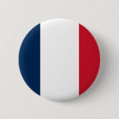 Vlag van Frankrijk Ronde Button 5,7 Cm (Voorkant)