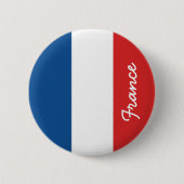 Vlag van Frankrijk Ronde Button 5,7 Cm (Voorkant)