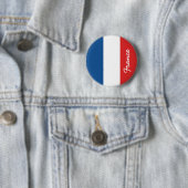 Vlag van Frankrijk Ronde Button 5,7 Cm (In situ)