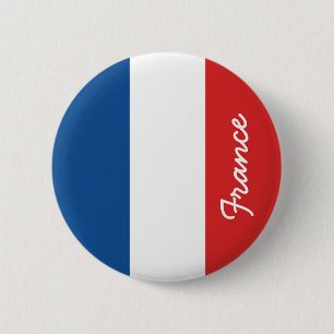 Vlag van Frankrijk Ronde Button 5,7 Cm