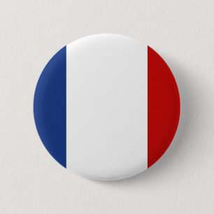 Vlag van Frankrijk Ronde Button 5,7 Cm