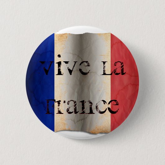 Vlag van Frankrijk Ronde Button 5,7 Cm (Voorkant)