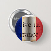 Vlag van Frankrijk Ronde Button 5,7 Cm (Voorkant /achterkant)