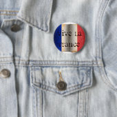 Vlag van Frankrijk Ronde Button 5,7 Cm (In situ)