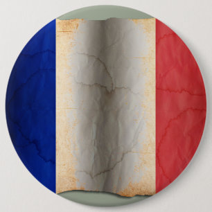 Vlag van Frankrijk Ronde Button 6,0 Cm