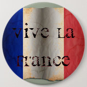 Vlag van Frankrijk Ronde Button 6,0 Cm (Voorkant)