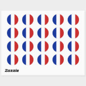 Vlag van Frankrijk Ronde Sticker (Vel)