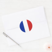 Vlag van Frankrijk Ronde Sticker (Envelop)