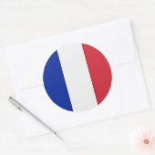 Vlag van Frankrijk Ronde Sticker (Envelop)