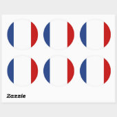 Vlag van Frankrijk Ronde Sticker (Vel)