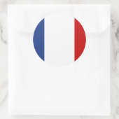 Vlag van Frankrijk Ronde Sticker (Tas)