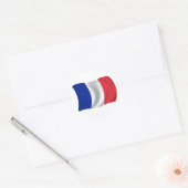 Vlag van Frankrijk Ronde Sticker (Envelop)