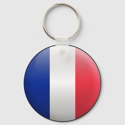 Vlag van Frankrijk Sleutelhanger (Voorkant)