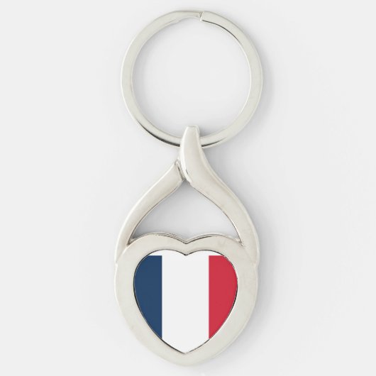 Vlag van Frankrijk Sleutelhanger (Voorkant)