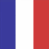 Vlag van Frankrijk Sticker (Voorkant)