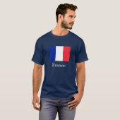 Vlag van Frankrijk T-shirt (Voorkant volledig)