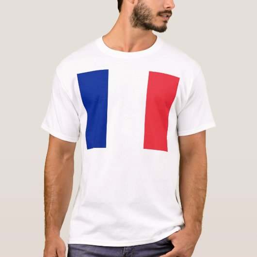 Vlag van Frankrijk T-shirt (Voorkant)