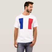Vlag van Frankrijk T-shirt (Voorkant volledig)