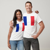 Vlag van Frankrijk T-shirt (Unisex)