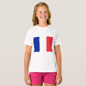 Vlag van Frankrijk T-shirt (Voorkant volledig)