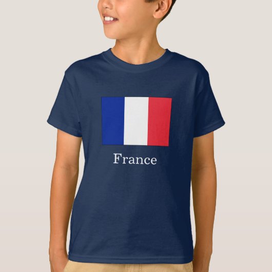 Vlag van Frankrijk T-shirt (Voorkant)