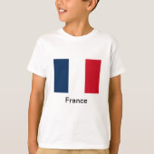 Vlag van Frankrijk T-shirt (Voorkant)