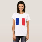 Vlag van Frankrijk T-shirt (Voorkant volledig)