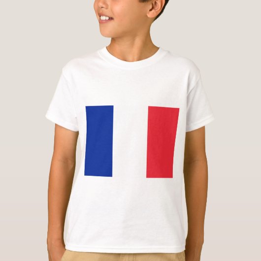 Vlag van Frankrijk T-shirt (Voorkant)