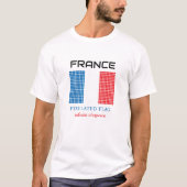 Vlag van Frankrijk T-shirt (Voorkant)