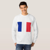 Vlag van Frankrijk T-shirt (Voorkant volledig)