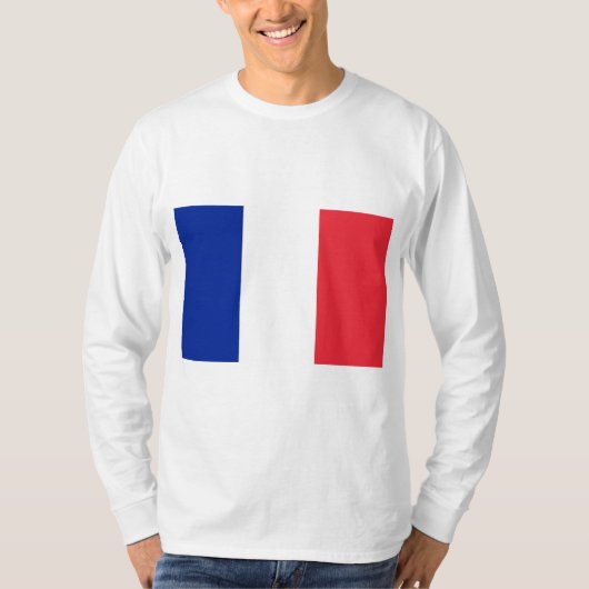 Vlag van Frankrijk T-shirt (Voorkant)