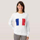 Vlag van Frankrijk T-shirt (Voorkant volledig)