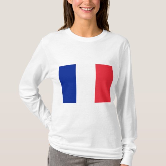 Vlag van Frankrijk T-shirt (Voorkant)