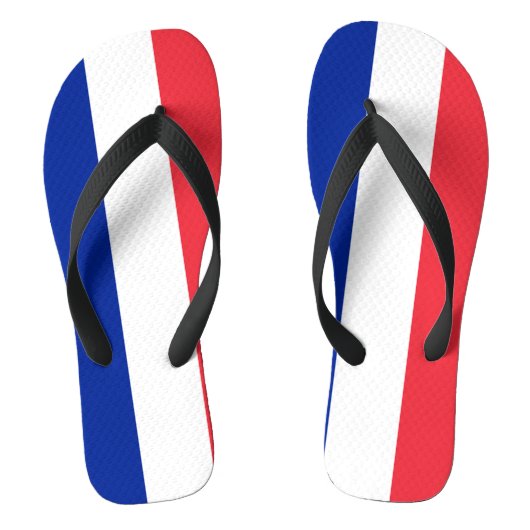 Vlag van Frankrijk Teenslippers (Voetbed)