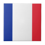 Vlag van Frankrijk Tegeltje<br><div class="desc">Vlag van Frankrijk - Tricolor van blauw,  wit en rood.</div>
